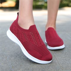 Women's shoes 2021 new type of flying mesh surface fashionable shoes female student casual shoes women's sports shoes