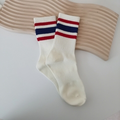 High Quality Striped custom sport socks school socks
