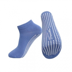 Pure Color Massage Trampoline Non-Slip Grip Socks