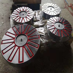 Circular electronically controlled permanent magnet chuck