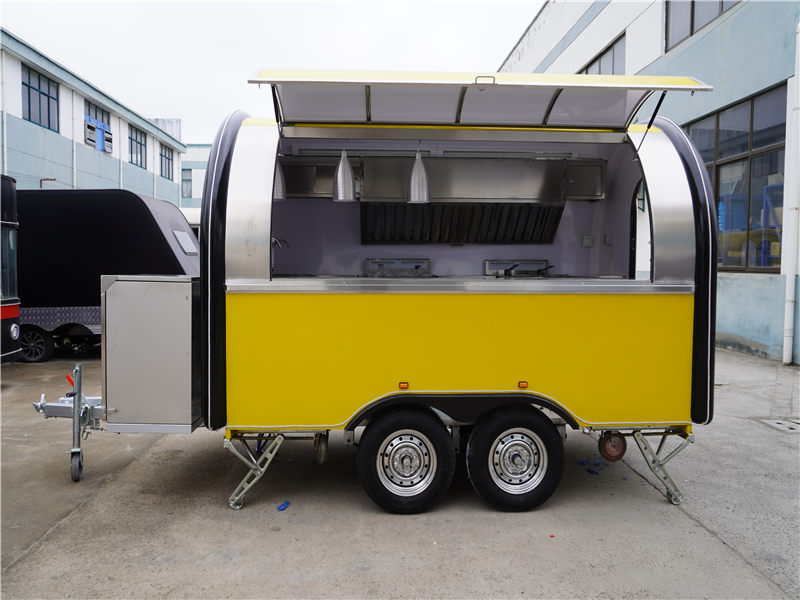 Breakfast Food Truck Mobile Catering Trailer Food Vending Cart Sales Trailer