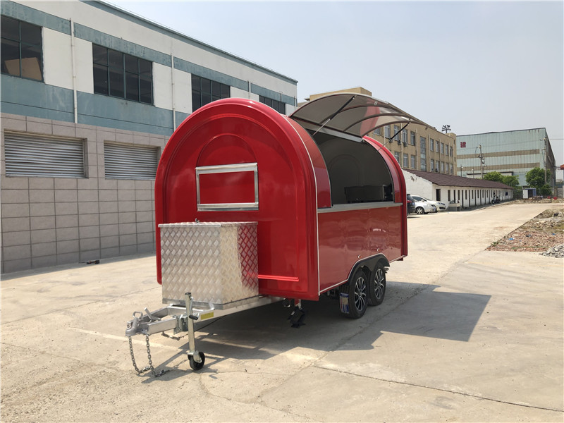 Lunch Food Truck Shaved Ice Trailer Churros Stand Dining Cart