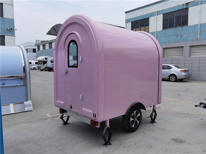 Vintage Ice Cream Truck Mini Food Trailer Snack Van Catering Trailer