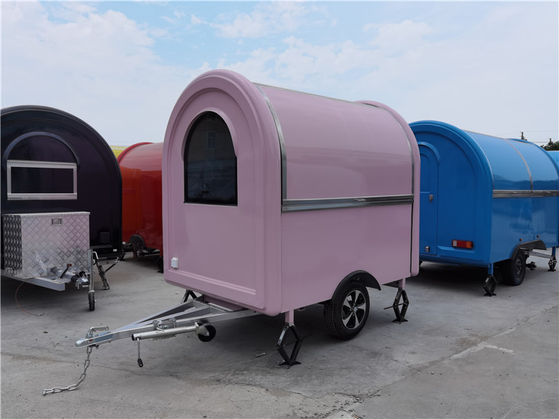 Vintage Ice Cream Truck Mini Food Trailer Snack Van Catering Trailer