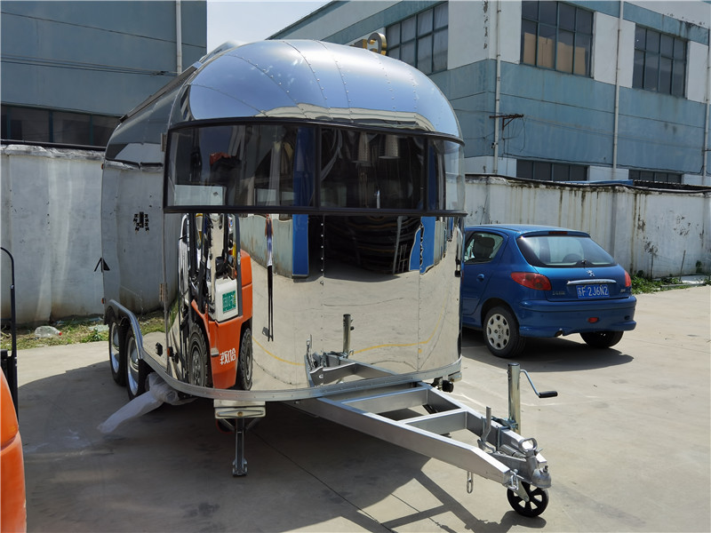 Small Airstream Food Truck Burger Catering Trailer Mobile Food Van