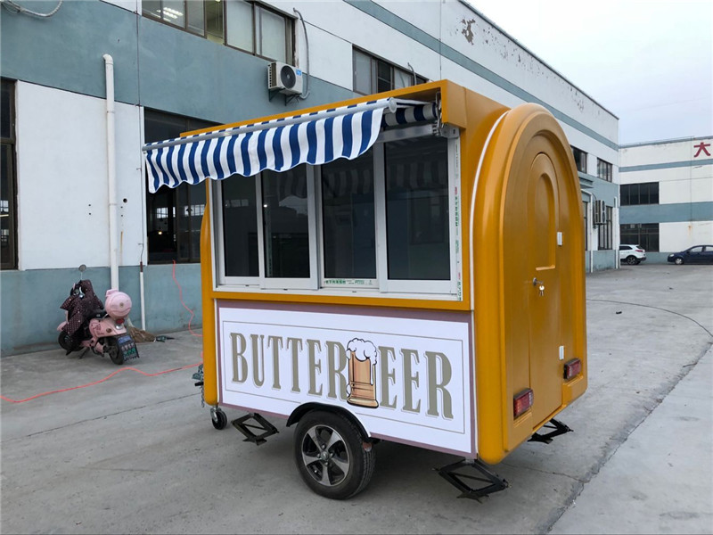 Fusion Food Truck Shaved Ice Trailer Street Food Stand Vintage Ice Cream Van