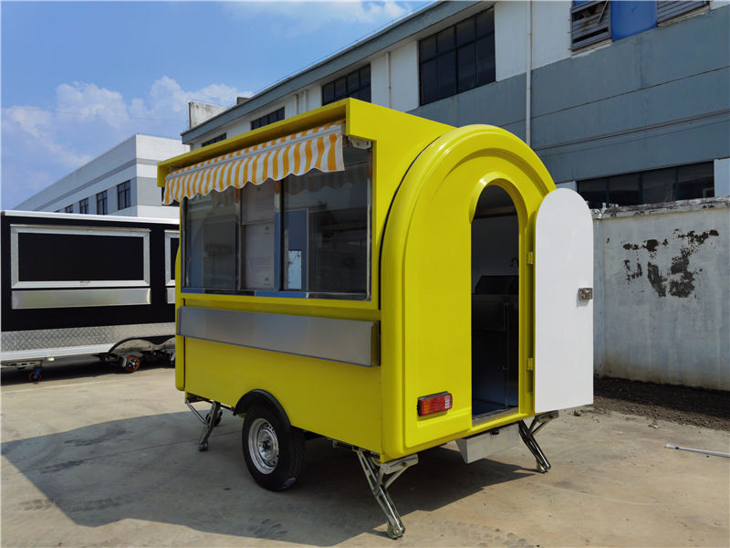 Mobile Ice Cream Food Truck Pizza Trailer Street Food Cart Fish And Chip Van