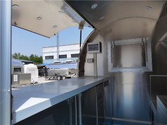 Halal Food Truck Mobile Kitchen Trailer Hot Dog Stand Dining Cart