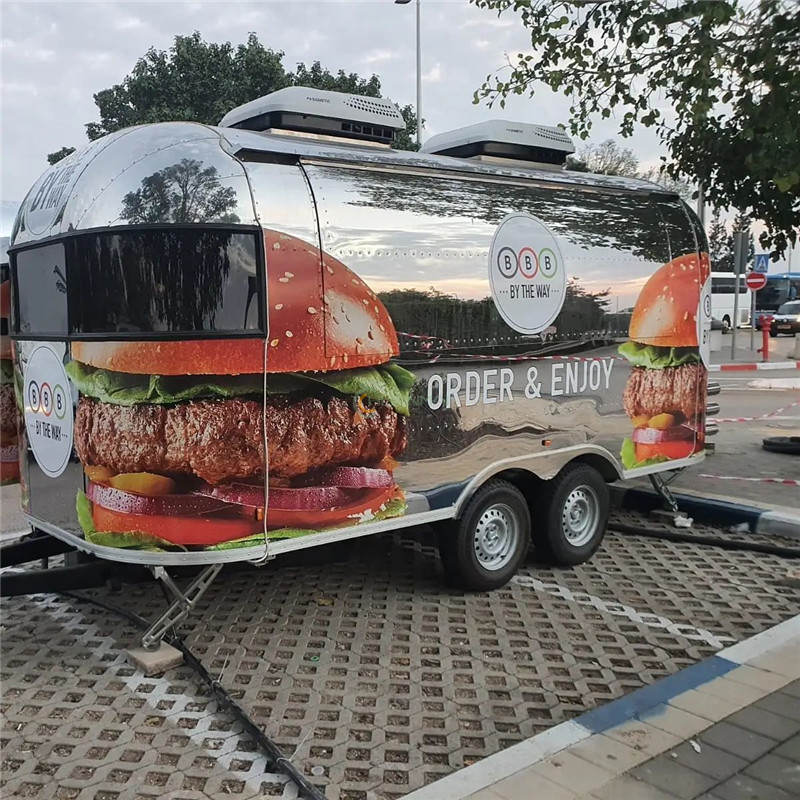 New airstream food trailer exported to Germany