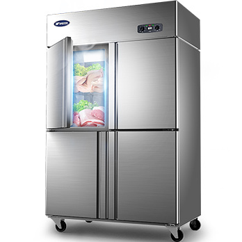 Stainless Steel Door Fridge Commercial Vertical Refrigerator