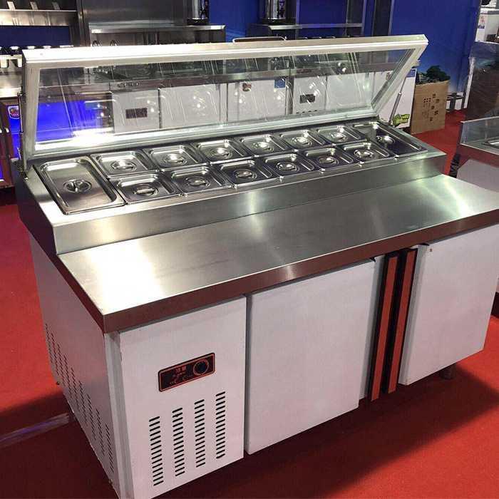 Commercial Stainless Steel Under Counter Pizza Salad Fridge