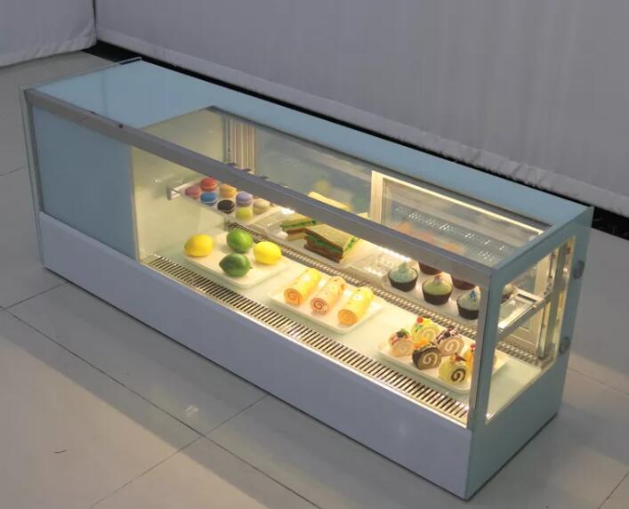Square Sushi Display Cabinet Cake Display Fridge