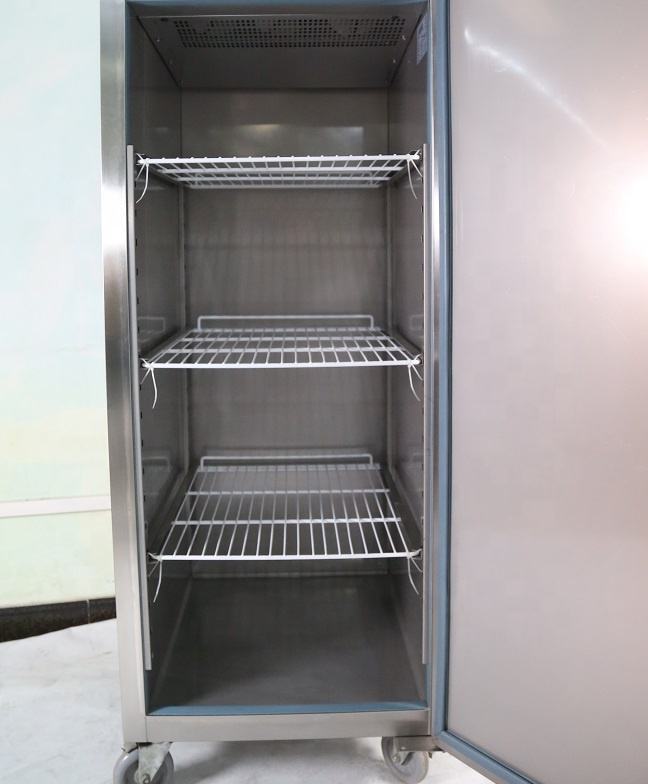 Air-Cooled Stainless Steel 2 Doors Standing Fridge