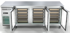 Air-Cooled Undercounter Refrigerator with Baking Trays