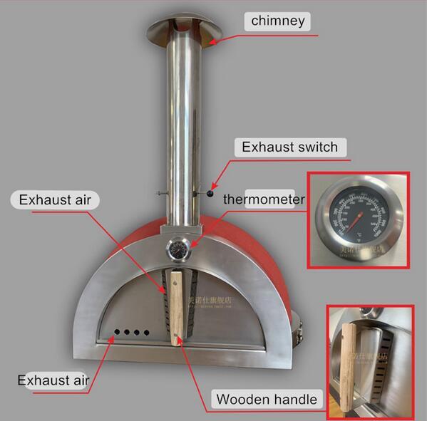 Wood Fired Pizza Oven HBQ-800A