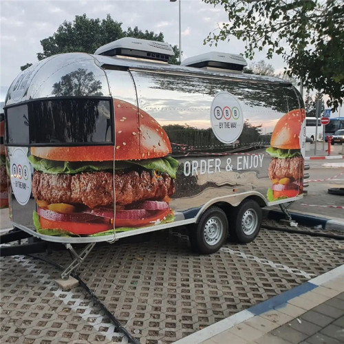Burger food trucks with high speed servers