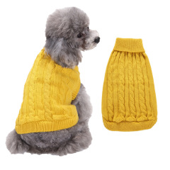 LOS ANDES Dog Sweater Solid Color Dog Clothes Soft Thickening Warm Dogs Clothing Winter Puppy Sweater for Dogs