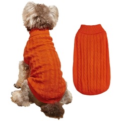 LOS ANDES Dog Sweater Solid Color Dog Clothes Soft Thickening Warm Dogs Clothing Winter Puppy Sweater for Dogs