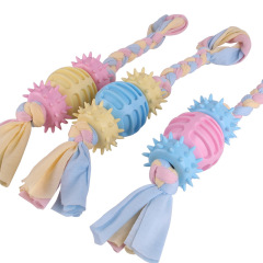 LOS ANDES Chews Color Rope Tug – Premium Cotton-Poly Tug Toy for Dogs – Interactive Rope– Dog Chew Toy