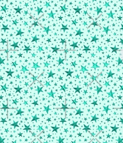 Mint Star Pattern Backpack
