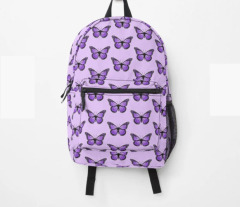 Purple Monarch Butterfly Backpack