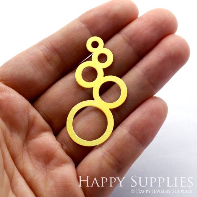 Brass Jewelry Charms,  Geometric Circles Raw Brass Earring Charms, Brass Jewelry Pendants, Raw Brass Jewelry Findings, Brass Pendants Jewelry Wholesale (RD053)