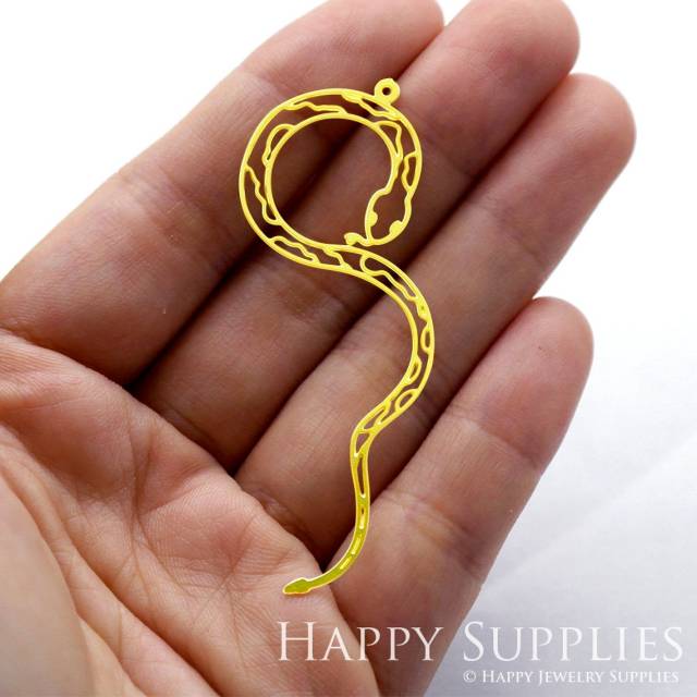 Brass Jewelry Charms, Snake Raw Brass Earring Charms, Brass Jewelry Pendants, Raw Brass Jewelry Findings, Brass Pendants Jewelry Wholesale (RD1294)