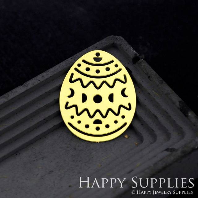 Brass Jewelry Charms, Easter Eggs Raw Brass Earring Charms, Brass Jewelry Pendants, Raw Brass Jewelry Findings, Brass Pendants Jewelry Wholesale (RD1776)
