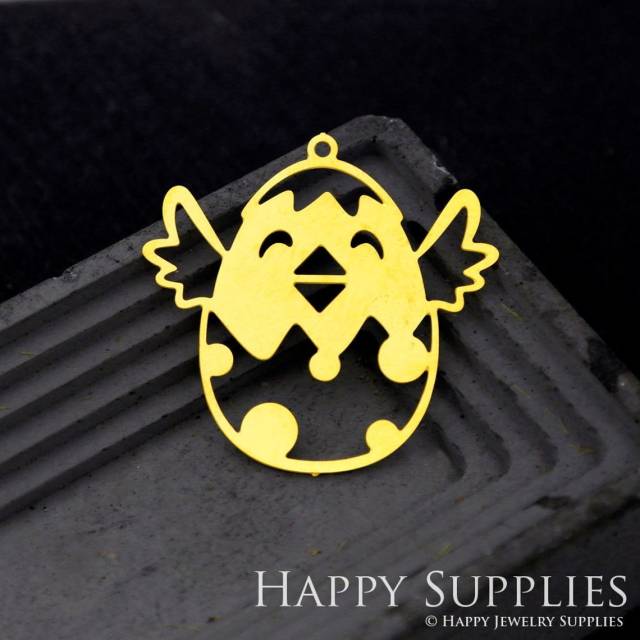 Brass Jewelry Charms, Easter Chicken Raw Brass Earring Charms, Brass Jewelry Pendants, Raw Brass Jewelry Findings, Brass Pendants Jewelry Wholesale (RD1779)