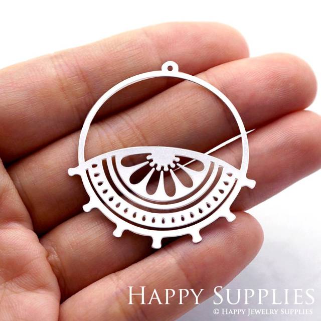 Stainless Steel Jewelry Charms, Geometric Stainless Steel Earring Charms, Stainless Steel Silver Jewelry Pendants, Stainless Steel Silver Jewelry Findings, Stainless Steel Pendants Jewelry Wholesale (SSD347)