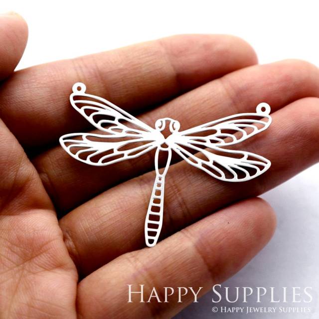 Stainless Steel Jewelry Charms, Dragonfly Stainless Steel Earring Charms, Stainless Steel Silver Jewelry Pendants, Stainless Steel Silver Jewelry Findings, Stainless Steel Pendants Jewelry Wholesale (SSD121-small)