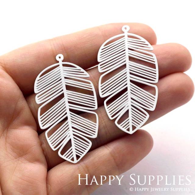 Stainless Steel Jewelry Charms, Monstera Leaf Stainless Steel Earring Charms, Stainless Steel Silver Jewelry Pendants, Stainless Steel Silver Jewelry Findings, Stainless Steel Pendants Jewelry Wholesale (SSD706)