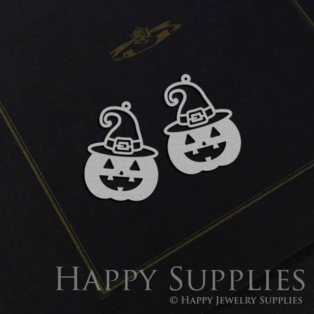 Stainless Steel Jewelry Charms, Pumpkin Stainless Steel Earring Charms, Stainless Steel Silver Jewelry Pendants, Stainless Steel Silver Jewelry Findings, Stainless Steel Pendants Jewelry Wholesale (SSD756)