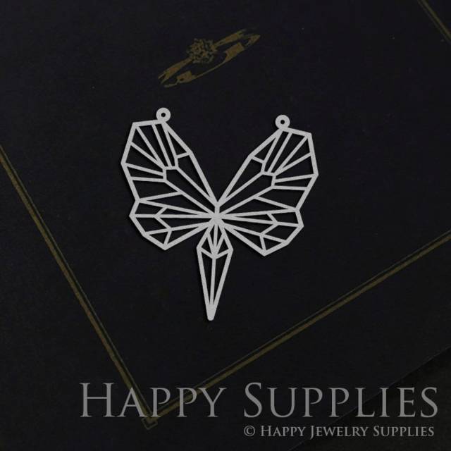 Stainless Steel Jewelry Charms, Butterfly Stainless Steel Earring Charms, Stainless Steel Silver Jewelry Pendants, Stainless Steel Silver Jewelry Findings, Stainless Steel Pendants Jewelry Wholesale (SSD821)