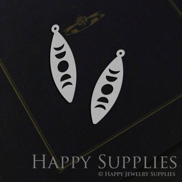 Stainless Steel Jewelry Charms, Moon Phases Stainless Steel Earring Charms, Stainless Steel Silver Jewelry Pendants, Stainless Steel Silver Jewelry Findings, Stainless Steel Pendants Jewelry Wholesale (SSD997)