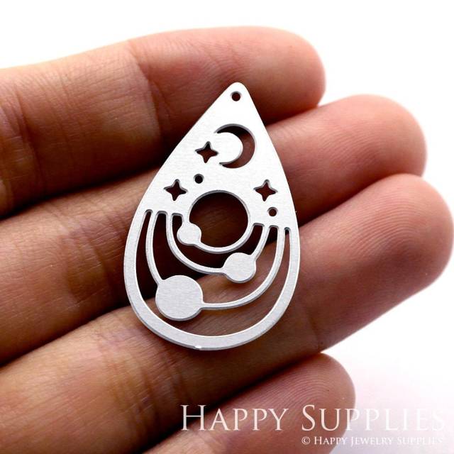 Stainless Steel Jewelry Charms, Drop Stainless Steel Earring Charms, Stainless Steel Silver Jewelry Pendants, Stainless Steel Silver Jewelry Findings, Stainless Steel Pendants Jewelry Wholesale (SSD1274)