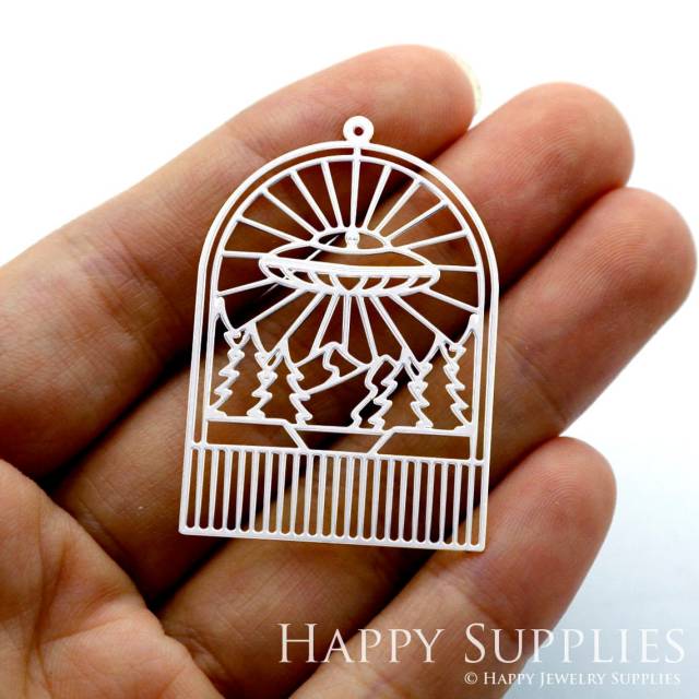 Stainless Steel Jewelry Charms, Geometry  Stainless Steel Earring Charms, Stainless Steel Silver Jewelry Pendants, Stainless Steel Silver Jewelry Findings, Stainless Steel Pendants Jewelry Wholesale (SSD1412)