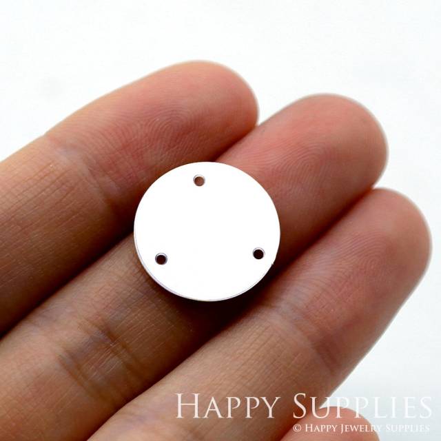 Stainless Steel Jewelry Charms, Circle Stainless Steel Earring Charms, Stainless Steel Silver Jewelry Pendants, Stainless Steel Silver Jewelry Findings, Stainless Steel Pendants Jewelry Wholesale (SSD1594)