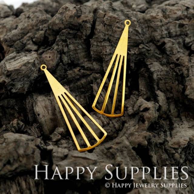 Brass Jewelry Charms, Geometric Raw Brass Earring Charms, Brass Jewelry Pendants, Raw Brass Jewelry Findings, Brass Pendants Jewelry Wholesale (NZG48)
