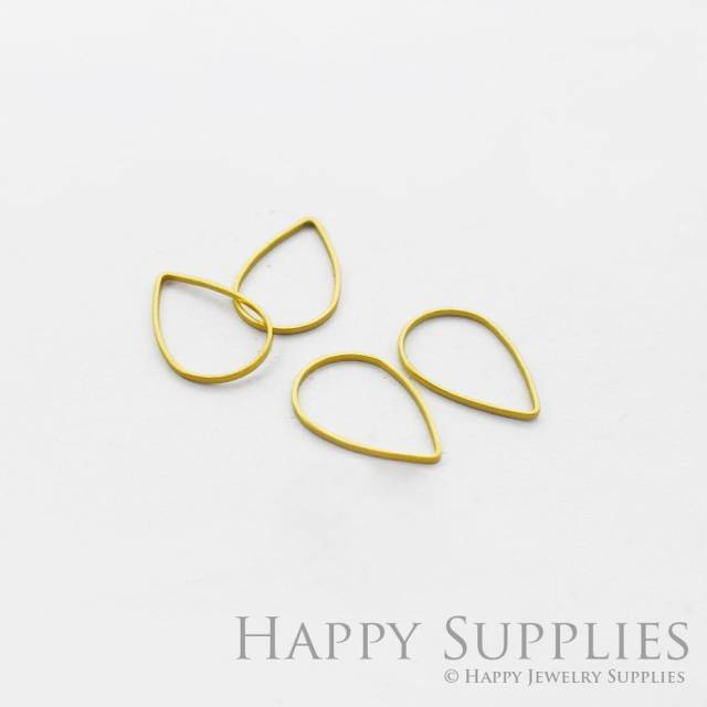 Brass Jewelry Charms,  Teardrop Raw Brass Earring Charms, Brass Jewelry Pendants, Raw Brass Jewelry Findings, Brass Pendants Jewelry Wholesale (NZG59)