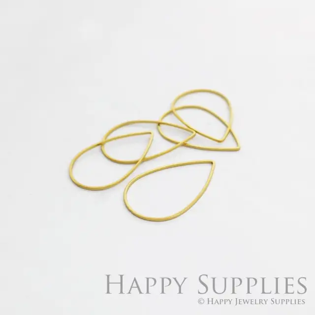 Brass Jewelry Charms,  Teardrop Raw Brass Earring Charms, Brass Jewelry Pendants, Raw Brass Jewelry Findings, Brass Pendants Jewelry Wholesale (NZG59)