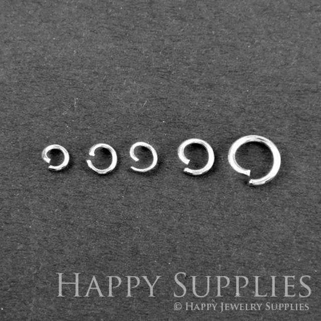 100pcs Nickel Free - High Quality 4mm/ 6mm Silver JumpRings(AD26-S)