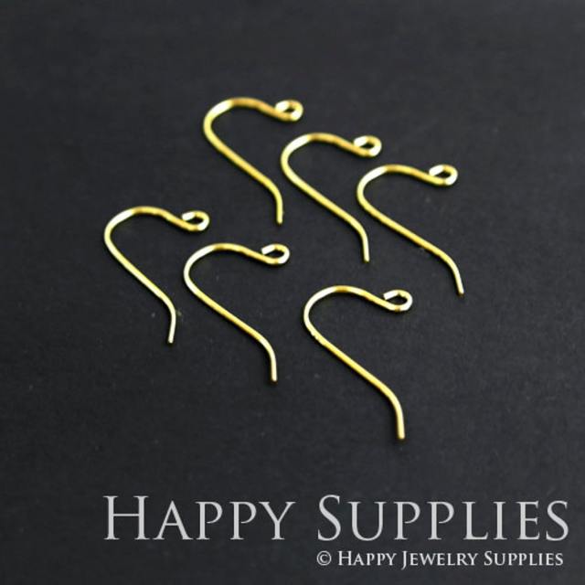 20pcs Nickel Free &amp; Lead Free Golden Brass Hoop Earrings (ZE159)