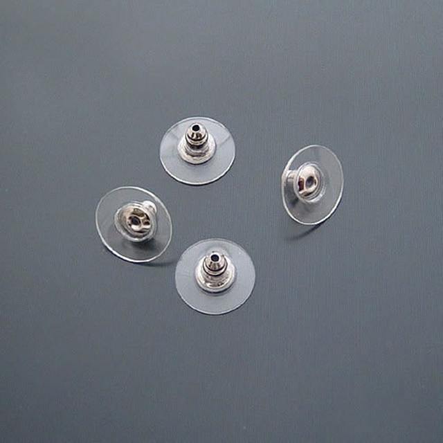 50pcs Earring Back stopper With 12mm Plastic (15127)