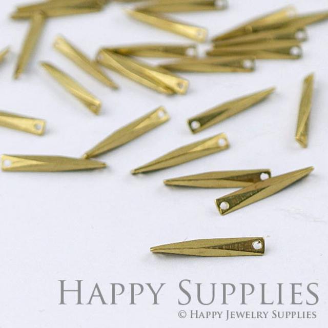 Brass Jewelry Charms, Geometric Bar Raw Brass Earring Charms, Brass Jewelry Pendants, Raw Brass Jewelry Findings, Brass Pendants Jewelry Wholesale (ZG166)