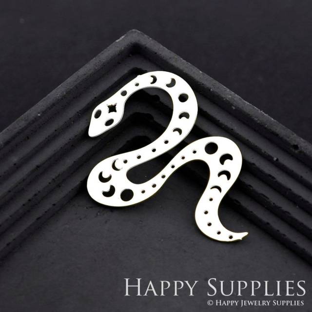 Stainless Steel Jewelry Charms, Snake Stainless Steel Earring Charms, Stainless Steel Silver Jewelry Pendants, Stainless Steel Silver Jewelry Findings, Stainless Steel Pendants Jewelry Wholesale (SSD1810)