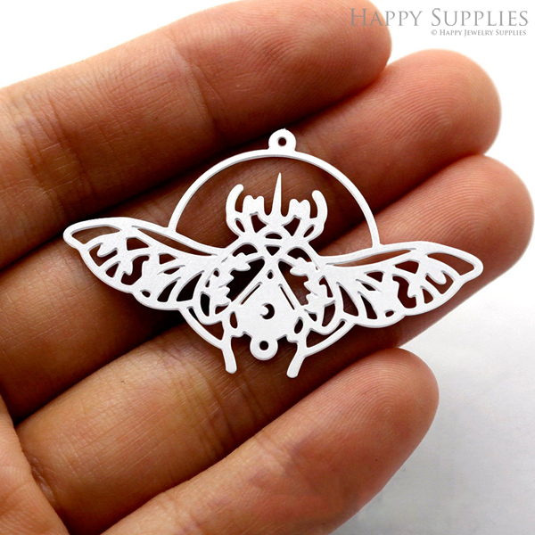 Corroded Stainless Steel Jewelry Charms,Moth Corroded Stainless Steel Earring Charms, Corroded Stainless Steel Silver Jewelry Pendants, Corroded Stainless Steel Silver Jewelry Findings, Corroded Stainless Steel Pendants Jewelry Wholesale (SSB191)