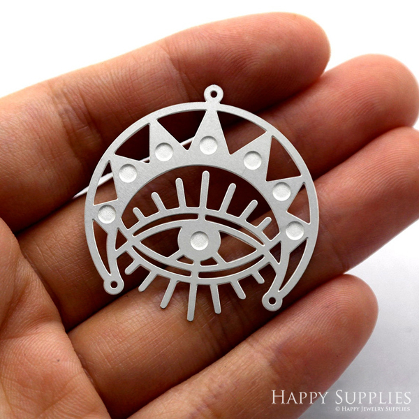 Corroded Stainless Steel Jewelry Charms,Moon phase Corroded Stainless Steel Earring Charms, Corroded Stainless Steel Silver Jewelry Pendants, Corroded Stainless Steel Silver Jewelry Findings, Corroded Stainless Steel Pendants Jewelry Wholesale (SSB204)