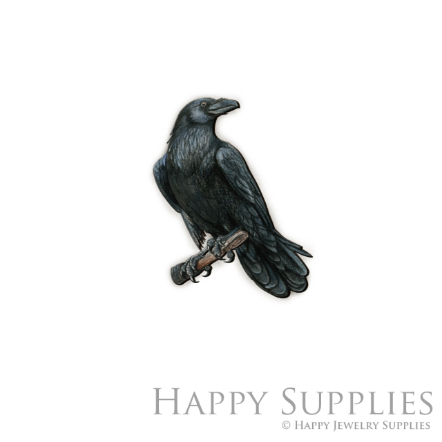 Handmade Jewelry Making Supplies Beads Cut Wooden Charm Bird For DIY Necklace Earring Brooch (CW505)