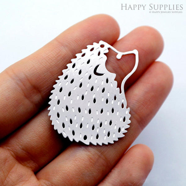Corroded Stainless Steel Jewelry Charms,Hedgehog Corroded Stainless Steel Earring Charms, Corroded Stainless Steel Silver Jewelry Pendants, Corroded Stainless Steel Silver Jewelry Findings, Corroded Stainless Steel Pendants Jewelry Wholesale (SSB502)